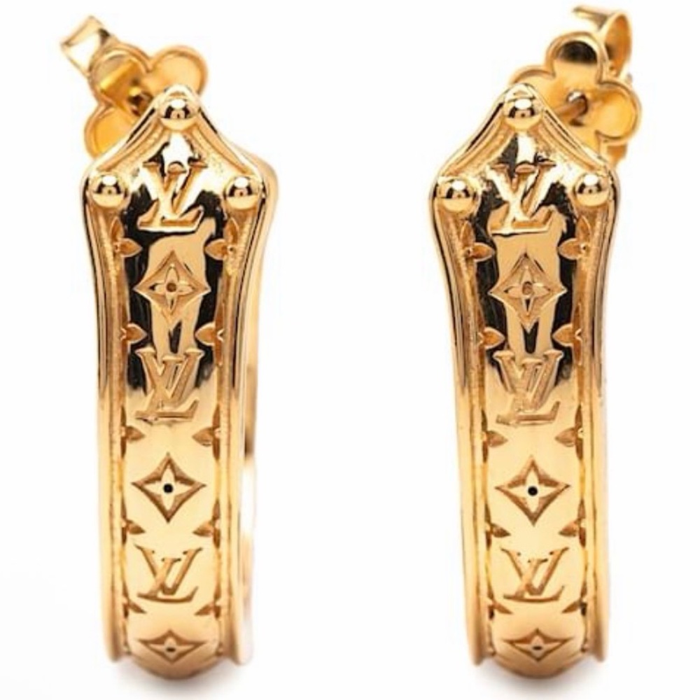 Louis Vuitton Nanogram Sweet Dreams Hoop Earrings